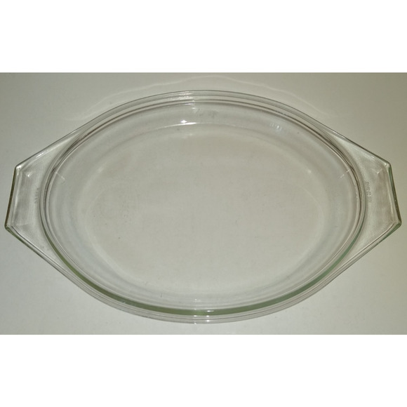 Pyrex Blue Oval Casserole Dish w Clear Lid Vintage 2-1/2 Quart 045 - Picture 9 of 9